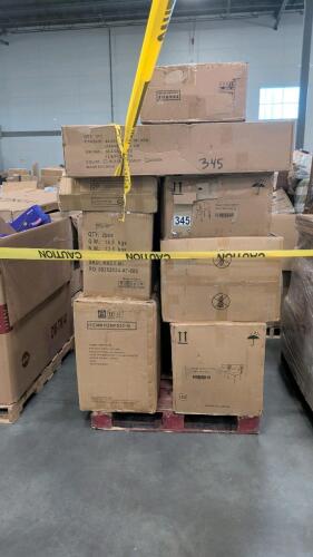 dining chairs, dark orange and navy blue chairs and other miscellaneous furniture