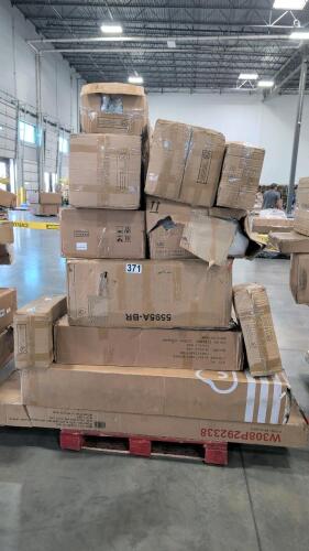 rolled mattress and miscellaneous furniture