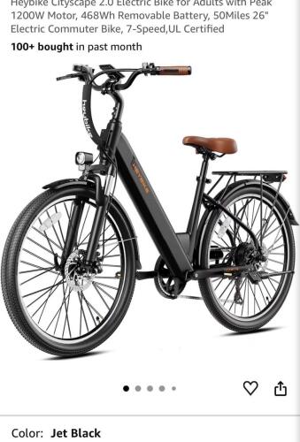 hey bike cityscape 2.0 e-bike black