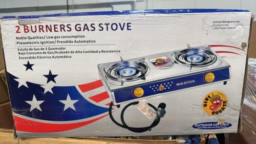 Outdoor cushions, ribbons, two burner gas stove, Red camp, & More