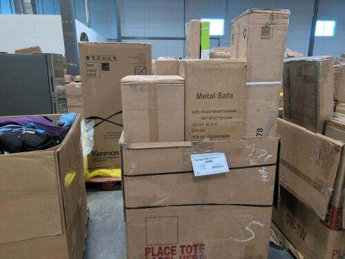 Metal safe, 700 C urban bike, TV appears to have some damage, privacy screen aluminum black kit piece, furniture & More