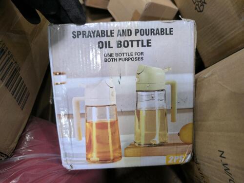 Miscellaneous pallet, cushions, oil bottle, air fryer, & More
