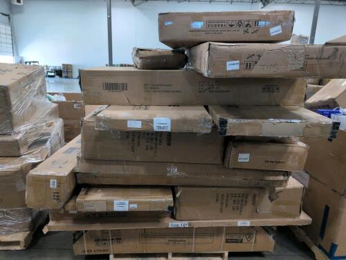 treadmill, upholstered daybed, rolled mattress, deck box?