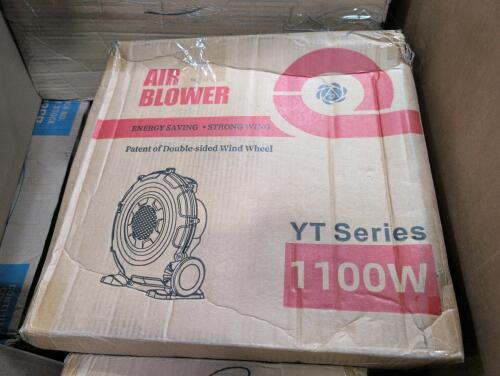 office chair chaise, air blower, cups
