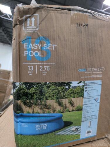 Intex pool, 27 gallon tote, 12oz clear pet cups and more