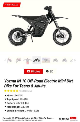 yozma in10 e bike black