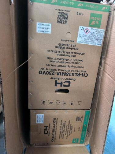Cooper and Hunter mini split AC with heat pump system CH &ndash; RLS18MIA &ndash; 230V0, and CH &ndash; RLS18 MIA &ndash; 230 vi