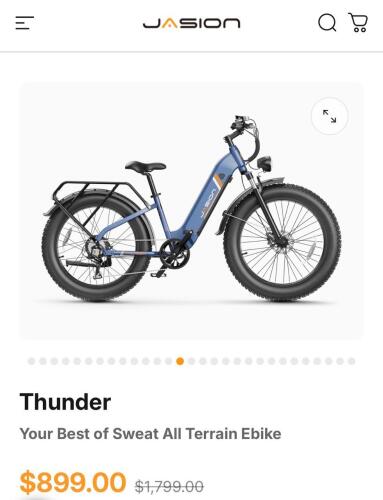 Jasion Thunder dark blue e bike