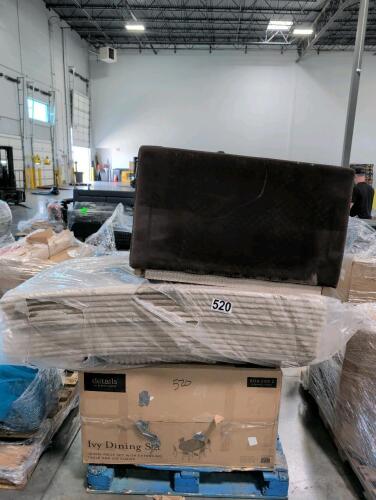 Box 2/2 IV dining set only, CHAISE cushion, & More