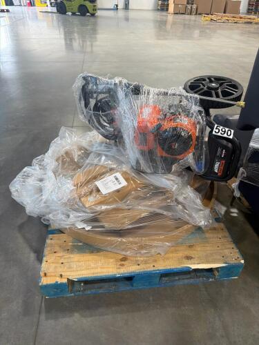 Table out of box, pressure washer possible customer returns