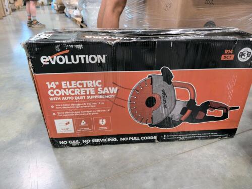evolution 14-in electric concrete saw