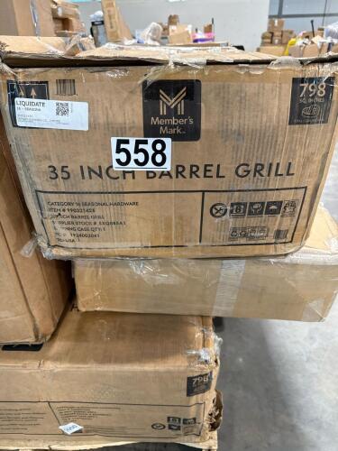 kids ride on toy use customer return, 35 inch barrel grills multiple, KETER storage box