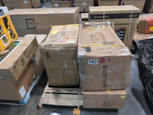 Nightstand, storage cabinet may include customer returns
