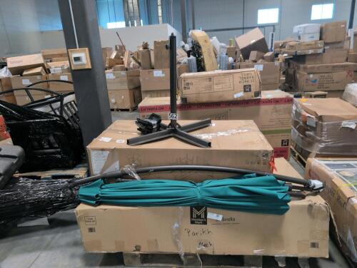 Becky Owens high dining set, umbrella used customer return, & More