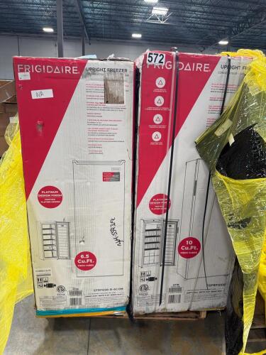 Fridgeaire upright freezers multiple & More
