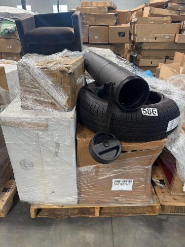 OEM evaporative cooler, tires, storage totes, large roll of optical cable, & More