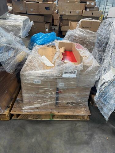 Christmas tree, metal toolboxes, Better Homes & Gardens item