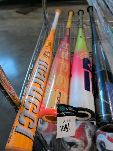 maroochie, high fire, dub double barrel, and Rawlings bat