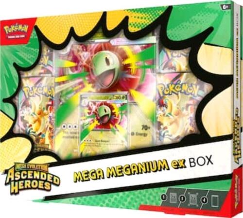 (2) Pokemon Mega evolution ascended heroes Mega Meganium ex box