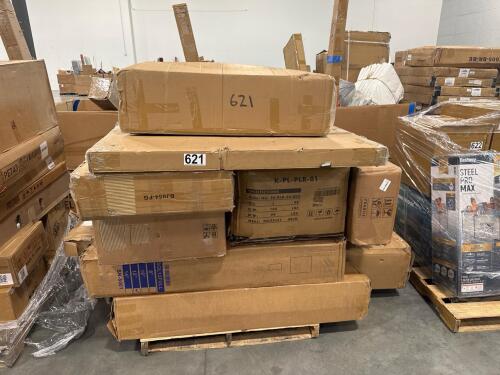 Miscellaneous furniture, mattress 12 inch full, chair, & More