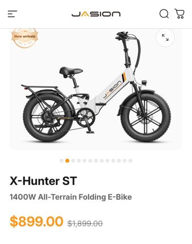 JASION x-hunter st e bike , white