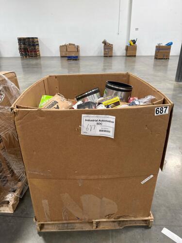 industrial and automotive items, kwikset key control deadbolt, waste pump, spicer drivetrain products, lug nuts, via Elio, hyperflex performance, Volvo cards, muffler, tire and so much more