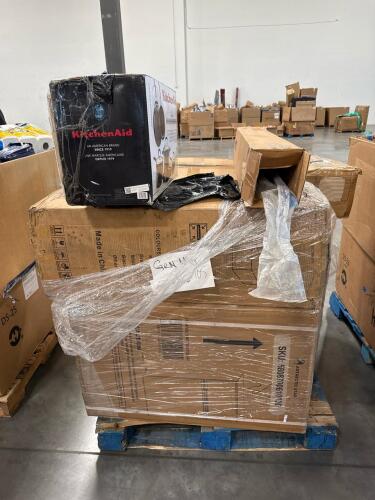 Dunlop rubber boots, exercise item, microwave, Antarctic star fridge/freezer, kitchenaid pots and pans,
