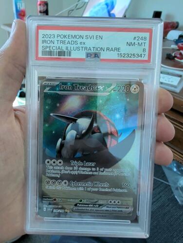 2023 Pokemon SVI EN Itron Treads EX Special Illustration Rare PSA graded 8