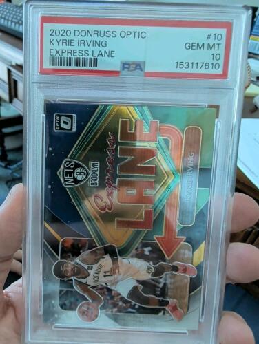 2020 Donruss Optic Kyrie Irving Express Lane PSA graded 10