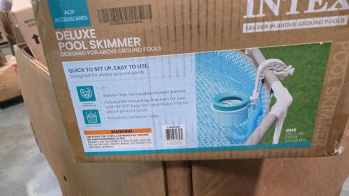 Swimming pool, pool skimmer, flamethrower, food containers, mop heads, bubble bag, & More