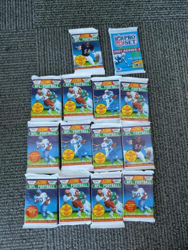 Vintage NFL Cards in sealed packs