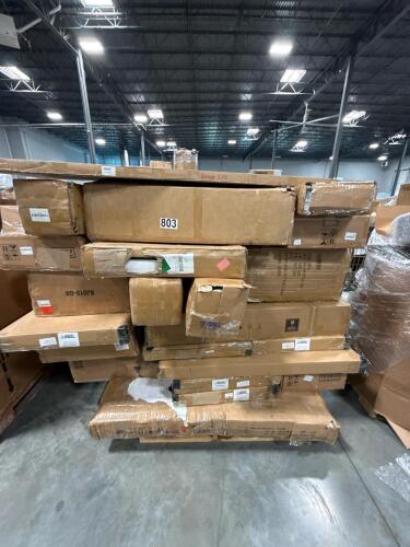 rolled mattresses and misc furniture