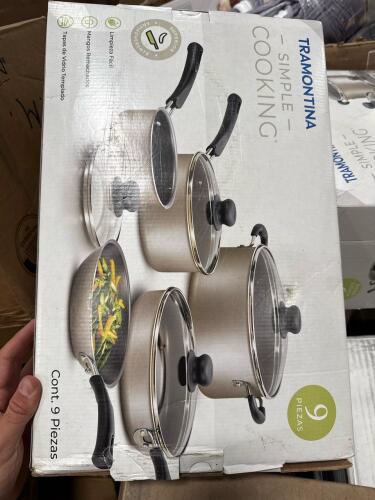 tramontina pots and pans, 4-in-1 kit, napkin fork and spoon and knife, classic clothes, hangers, and more