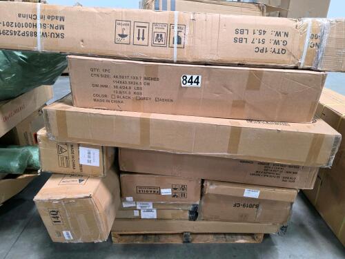 rolled mattresses and misc furniture