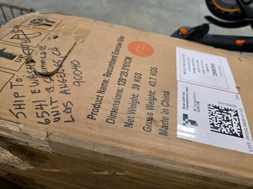 Scooter out of box used, recumbent bike, mattress, steel cabinet, & More