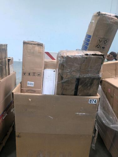 (3) rolled mattresses, outdoor umbrella, weed barrier, deer run item and more