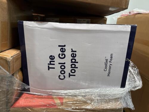 the cooler gel topper memory foam, Frigidaire dehumidifier, sturdis Toya organizer with colored bins, and more