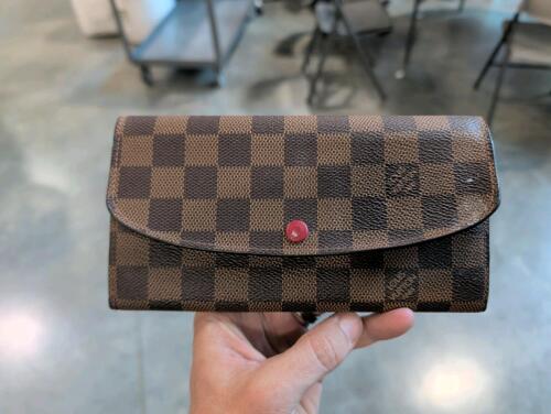 authentic Louis Vuitton Emilie Wallet Damier pre owned and Louis Vuitton wallet (wallet has not been authenticated)