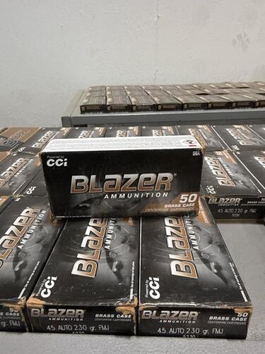 Blazer 45 ammo shelf of ammunition