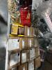 shelf of reloading, brass, canisters, and more - 3