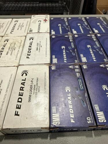 shelf of federal 9mm
