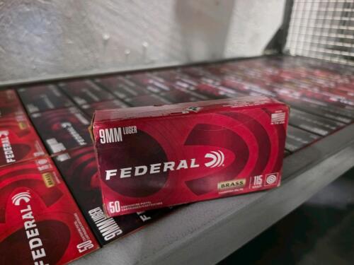 shelf of federal 9mm