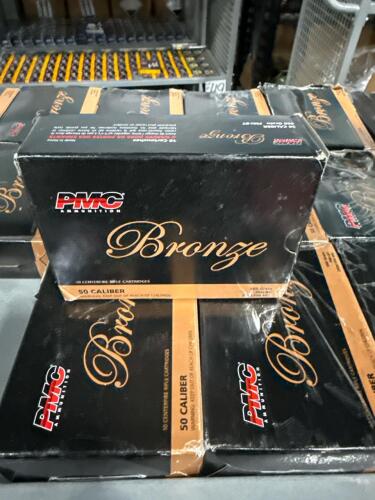 shelf of PMC bronze 50 caliber