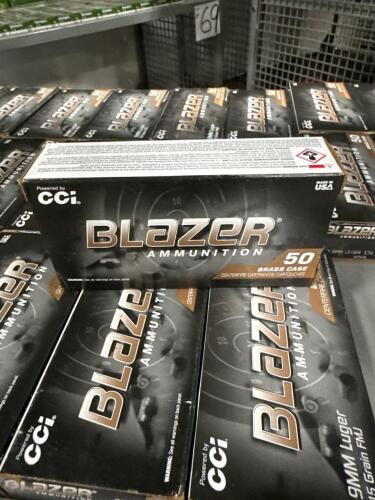 shelf of Blazer 9mm
