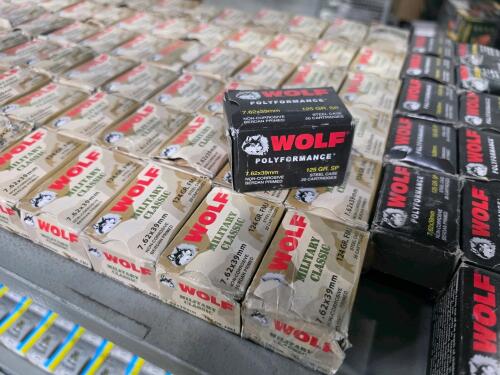 shelf of 7.62 x 39 mm