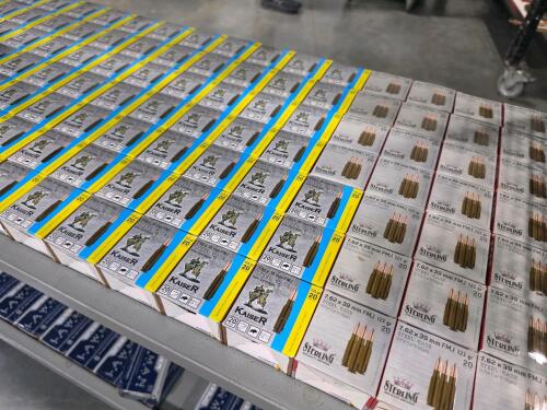shelf of 7.62 x 39 mm