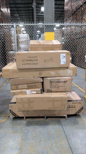 Mattress, bench, treadmill T532A , cornhole board, miscellaneous furniture