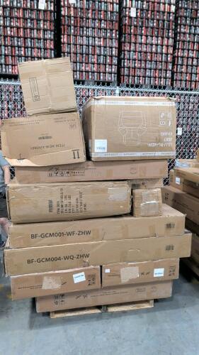 Chair, storage boxes, cushions, KORSER, and