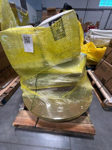 12-In rolled mattresses, table and chairs