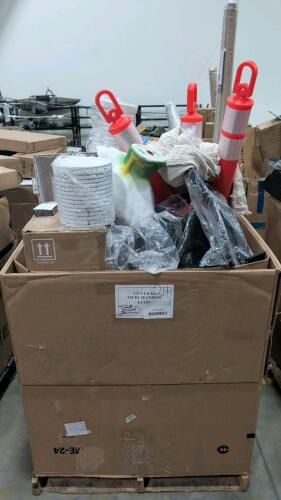 Garden goose, Intex swimming pool, storage baskets, buckets, filter, cones, chair pieces, books, towels, kids toys, & More